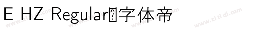 E HZ Regular字体转换
